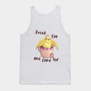 Parrot tea party Tank Top